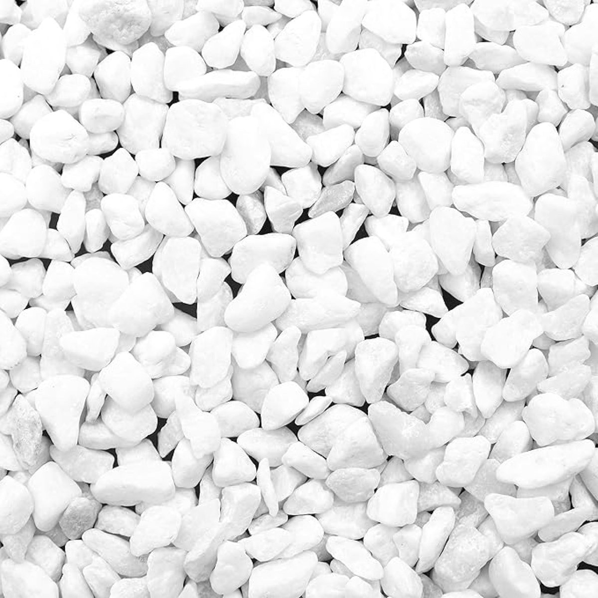 aladdien - Klein Natuurlijk Decoratief Wit Grind - Aquariumkiezelstenen - Perfect voor Creatieve DIY - 3,6 kg - Decoratief Grind voor Vazen - Geschi..