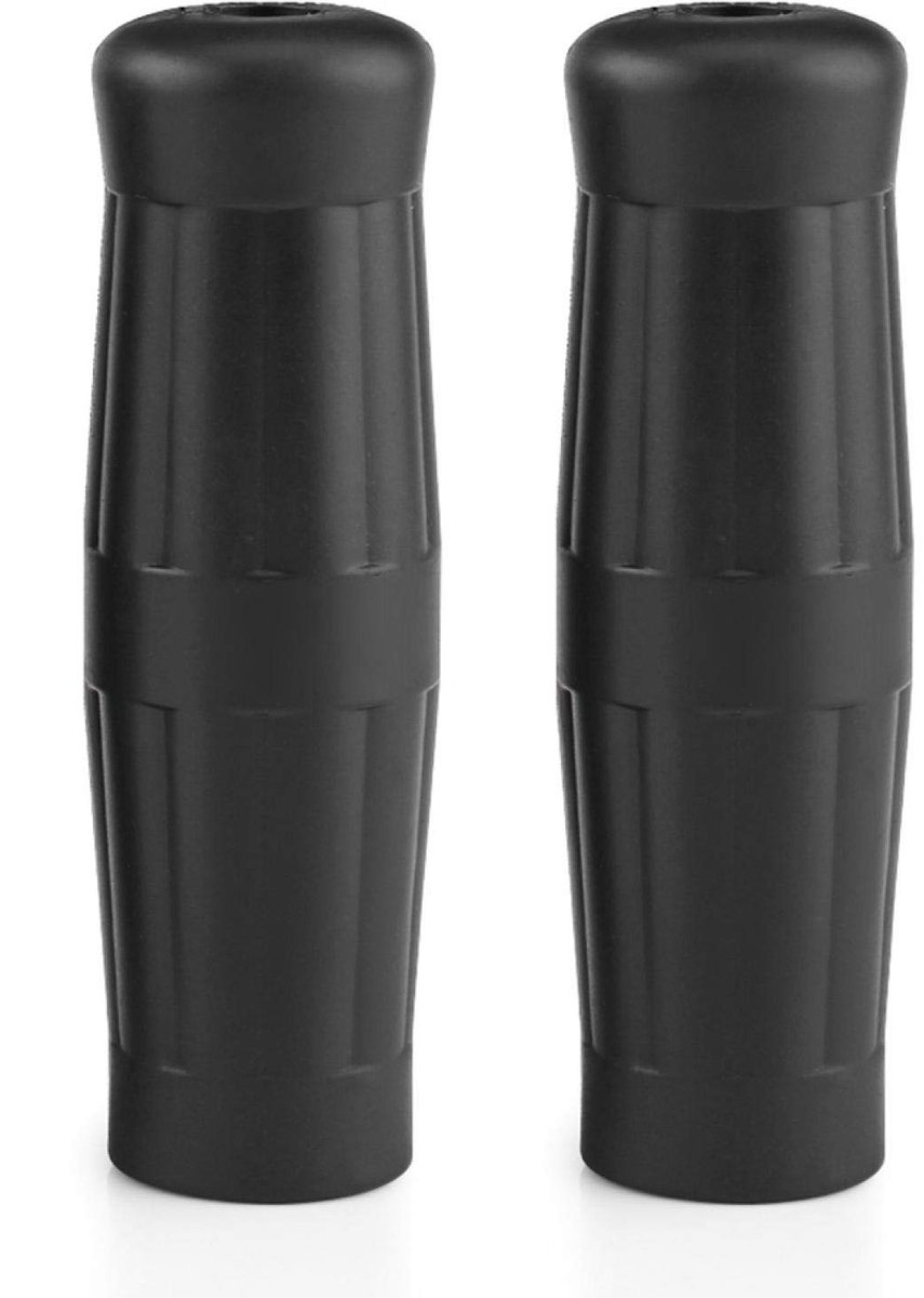 Allecto - Motorfiets Handvatten - Universele 1 inch - 7/8 inch - Zwart Rubber - Grip en Comfort - Handgrepen - Geschikt voor Motoren - Stijlvol Design