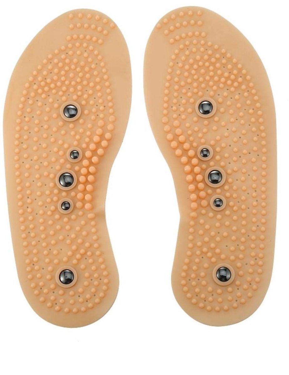 Allecto - Inlegzolen - Ventilatie - Comfortabele bekleding - Maat 35-40 - Gezondheid - Voetmassage inlegzolen - Geschikt voor iedereen - Magneet