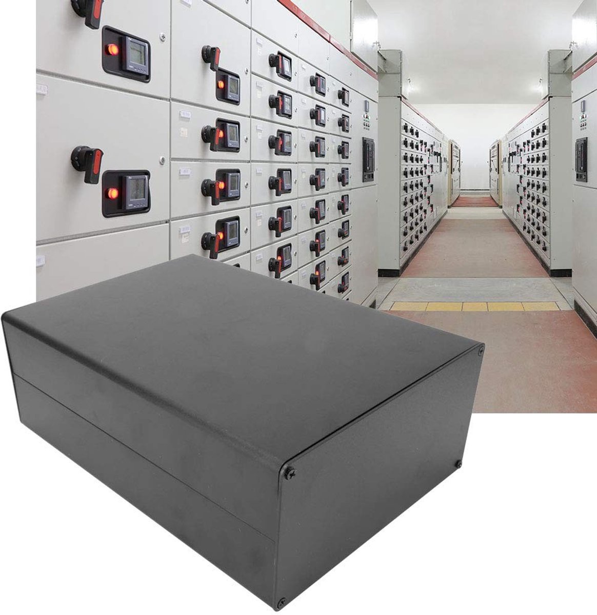 Dailygoods - Projectdoos Aluminium - Koelbehuizing - Warmteafvoer - 80 x 160 x 220 mm - Bedradingsdoos - Geschikt voor Elektronica - Aluminium