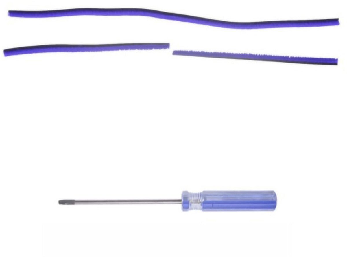 Allecto - Vervangset voor Stofzuiger - Inclusief Zachte Pluche Strips en Schroevendraaier - Geschikt voor Dyson V7 V8 V10 V11 - Hoogwaardige Access..