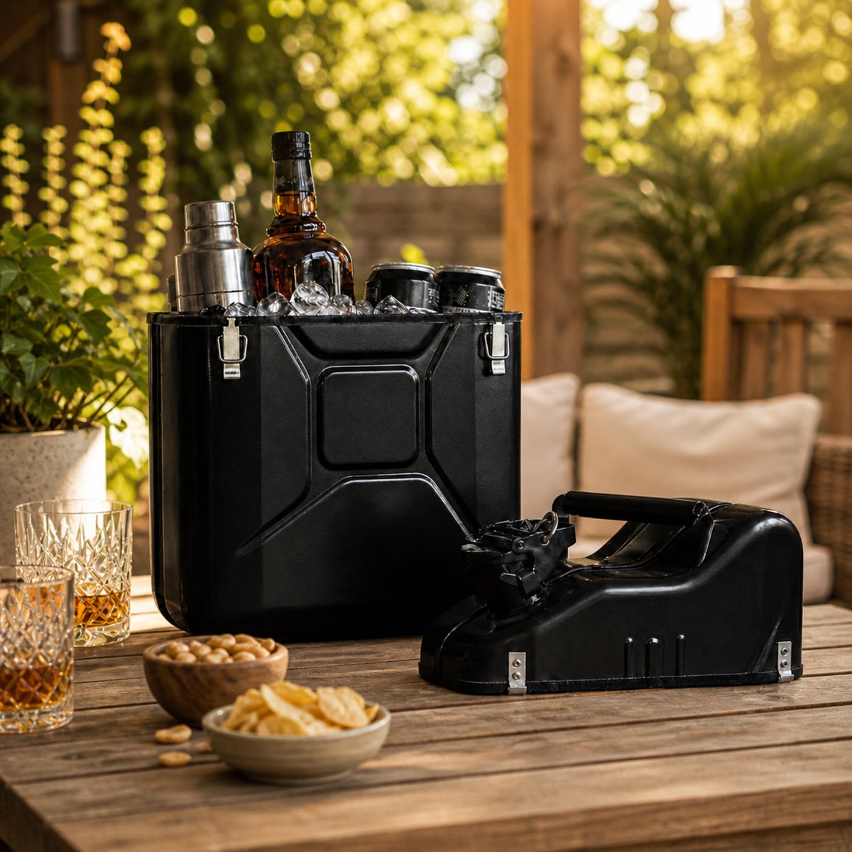 Jerrycan Giftbox 10L – Zwart – Stoere Opbergdoos – Origineel Cadeau – Duurzaam