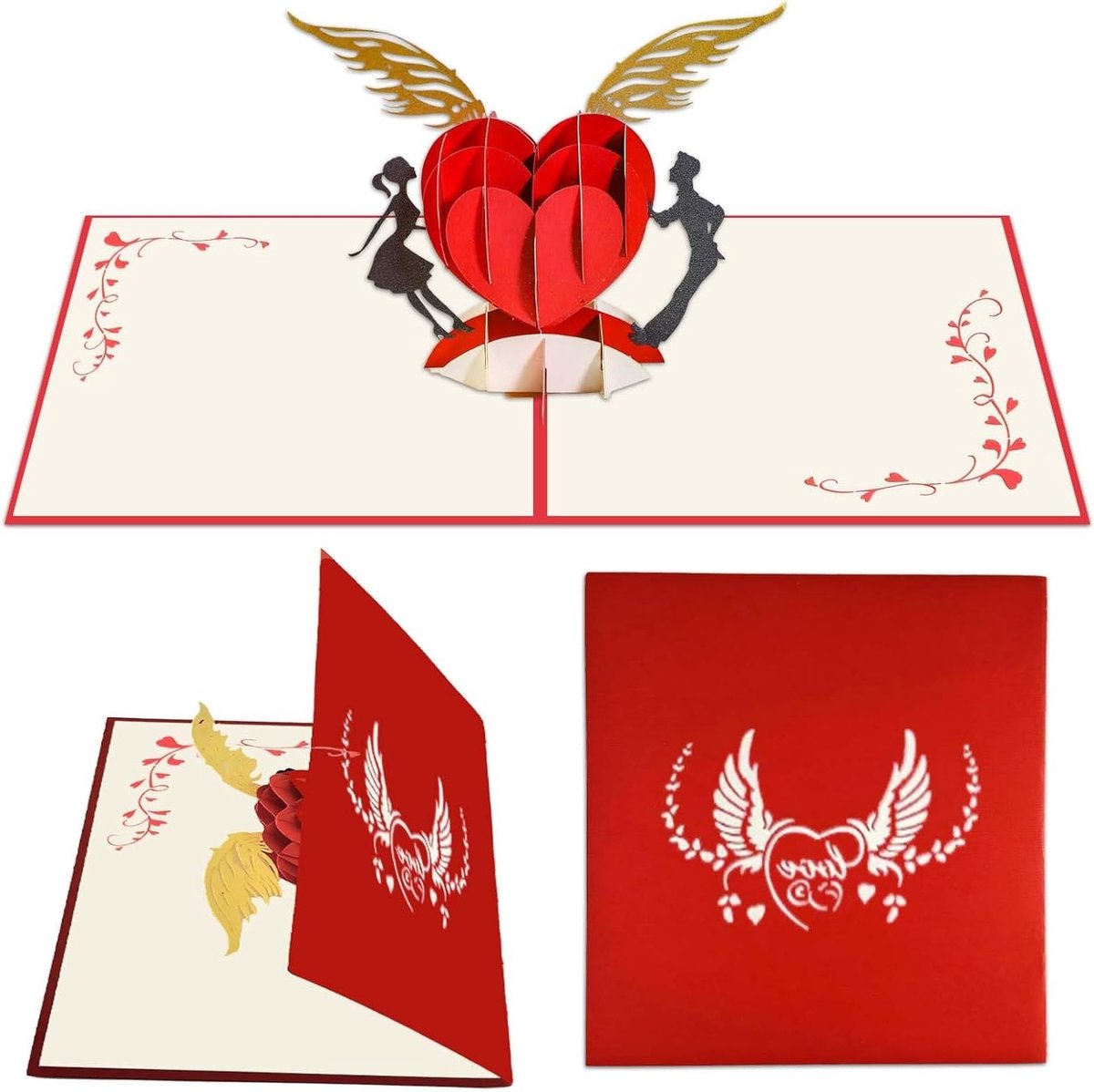 Verjaardagskaart met 3D Pop-Up Cherry Blossom, Perfect voor Valentijn, Bruiloft en Jubileum, Inclusief Envelop