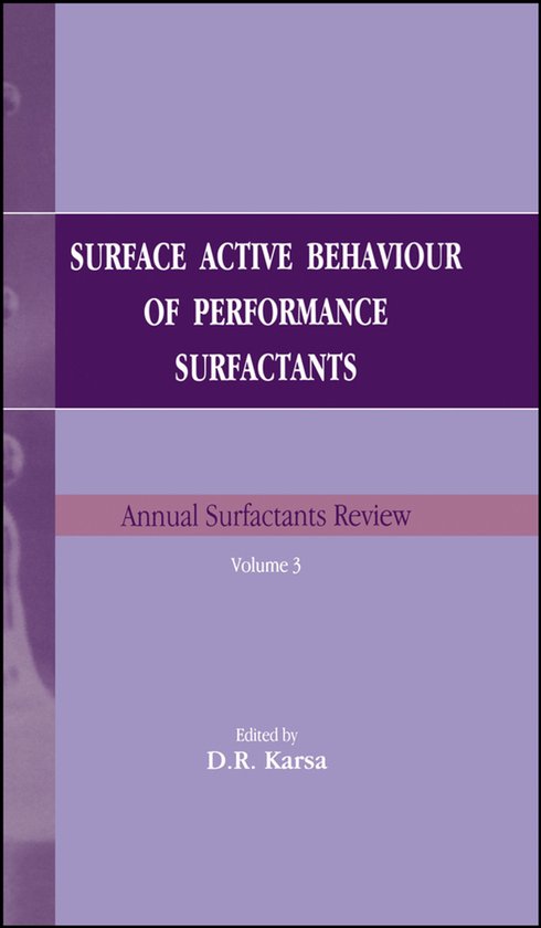Surface Active Behaviour of Performance Surfactants - cover