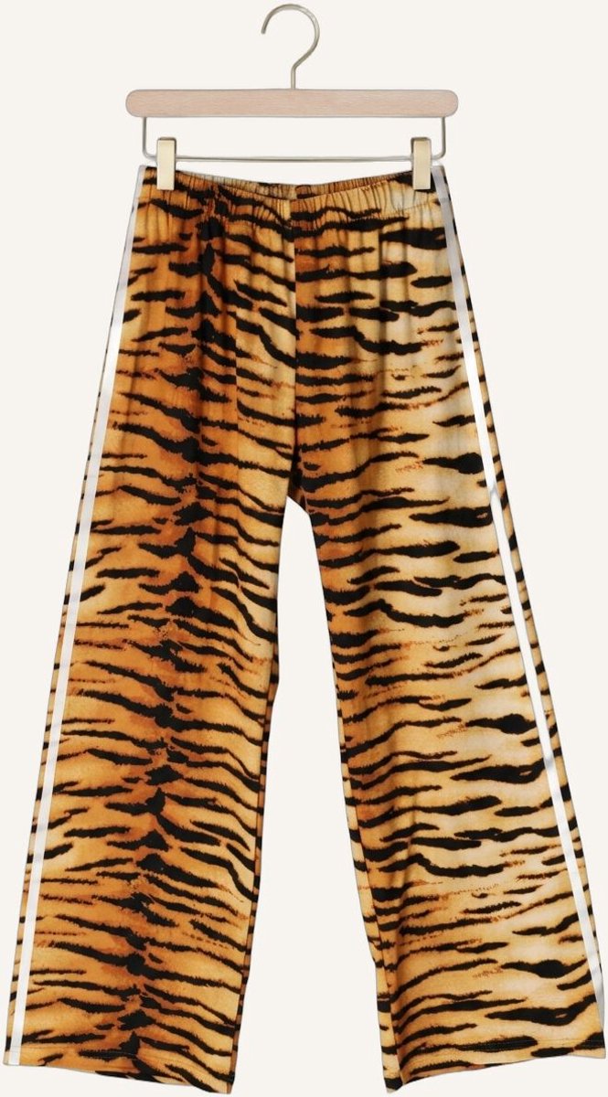 Salty Stitch Salty Wide Leg Tiger Broeken Meisjes - Oranje - Maat 128
