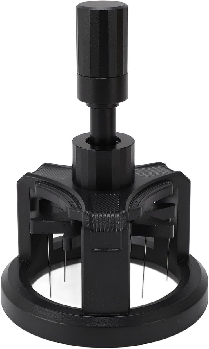 Koffiemixer van Aluminium en RVS met Scheidingsnaald voor Perfecte Koffiecreaties (53mm)