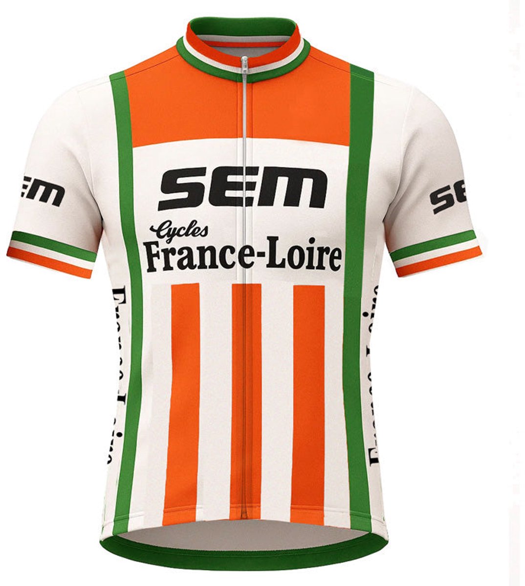 Retro Wielershirt Sem - Rood/Wit/Groen Gruppo Sportivo - M