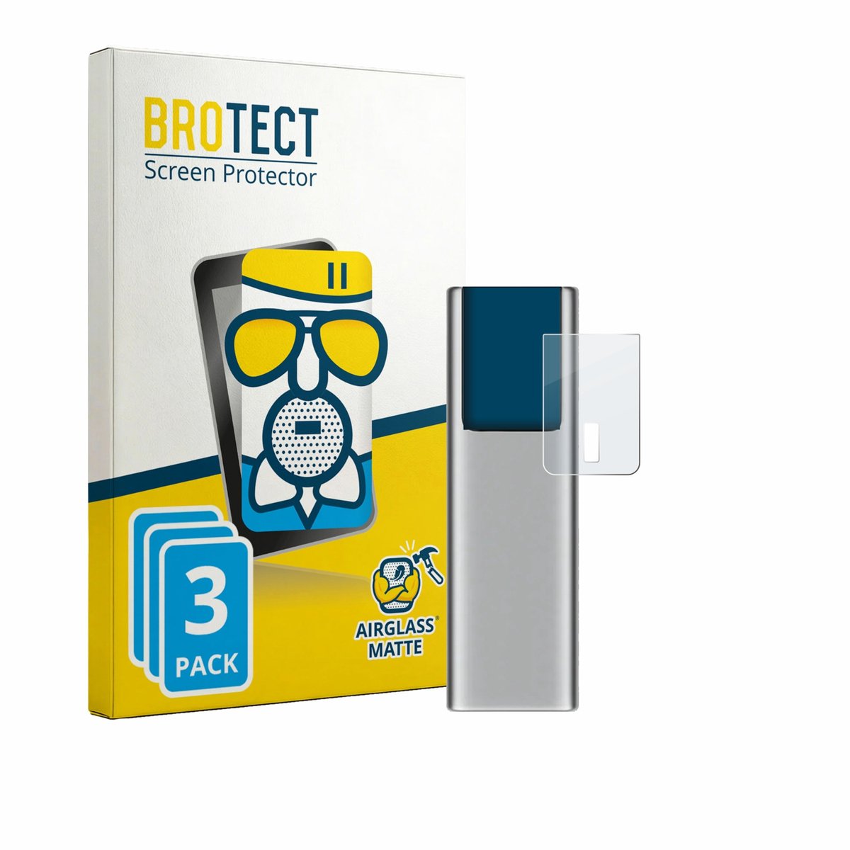 BROTECT - Screenprotector voor Cuktech 10 - Folie Beschermfolie Beschermglas matte 3 Stuks