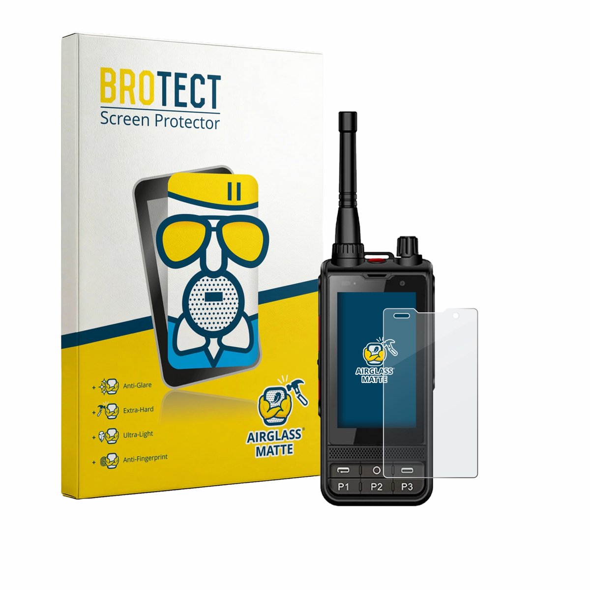 BROTECT - Screenprotector voor ANYSECU W6 Plus - Folie Beschermfolie Beschermglas matte