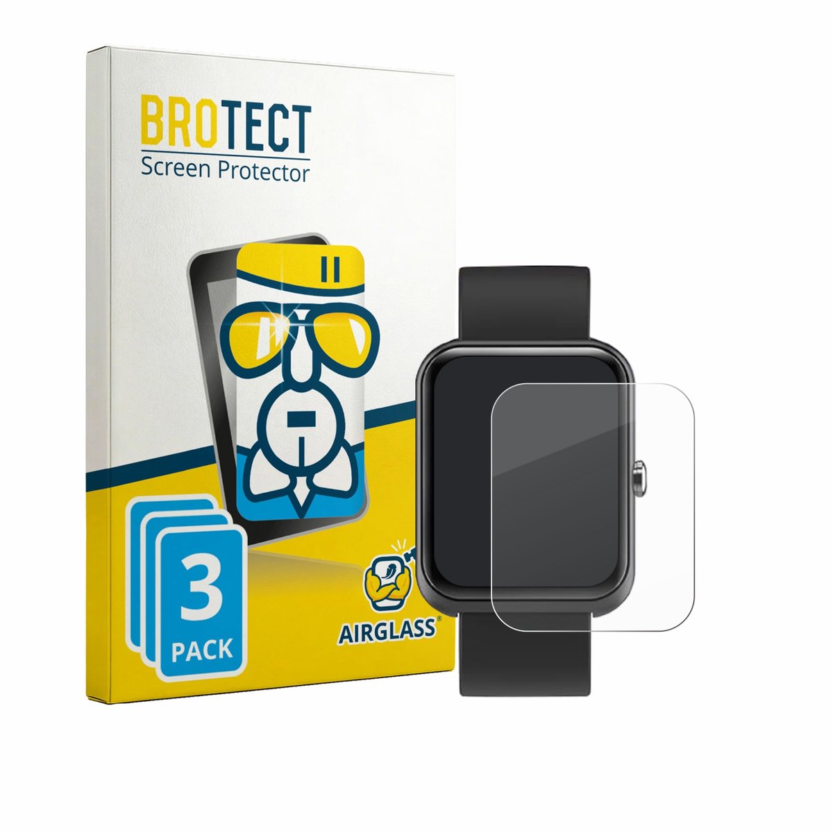 Screenprotector 3 Stuks voor Lebexy XY-220402 1.3" Beschermglas transparant