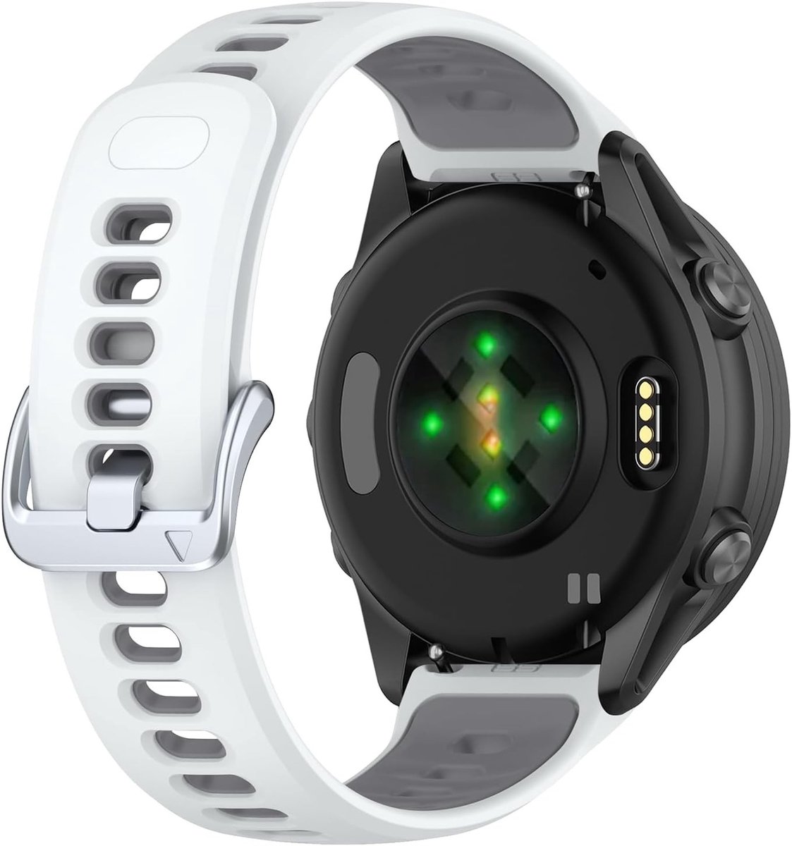 Elastische 22mm siliconen horlogeband voor Garmin Venu 2/3 en Vivoactive 4, comfortabel en duurzaam