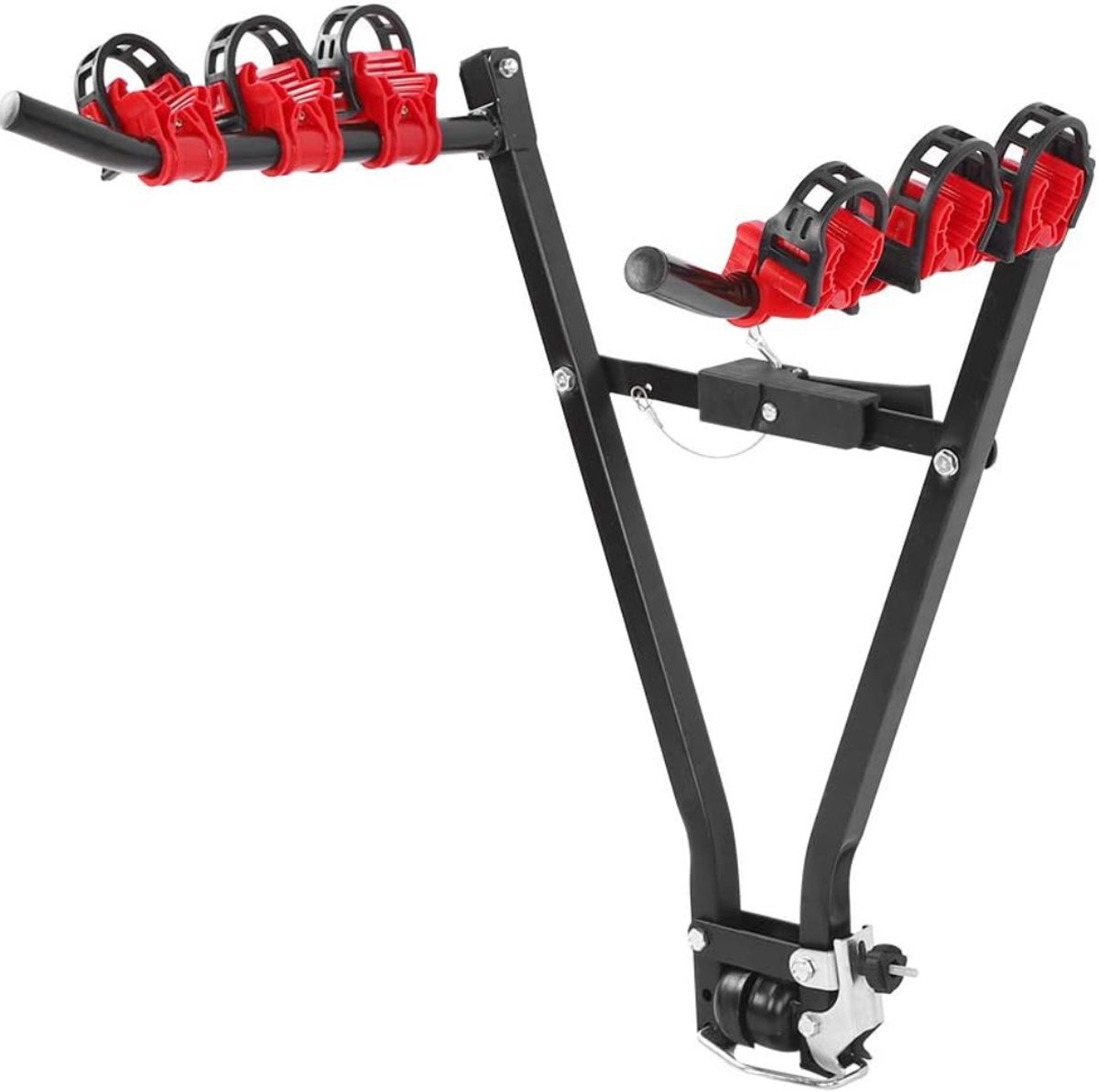 YOR® Fietsendrager Elektrische Fiets - Fietsendrager - Fietsendrager Trekhaak - 3 Fietsen - Maximaal 60 kg - Zwart - ‎72cm x 23cm x 12cm