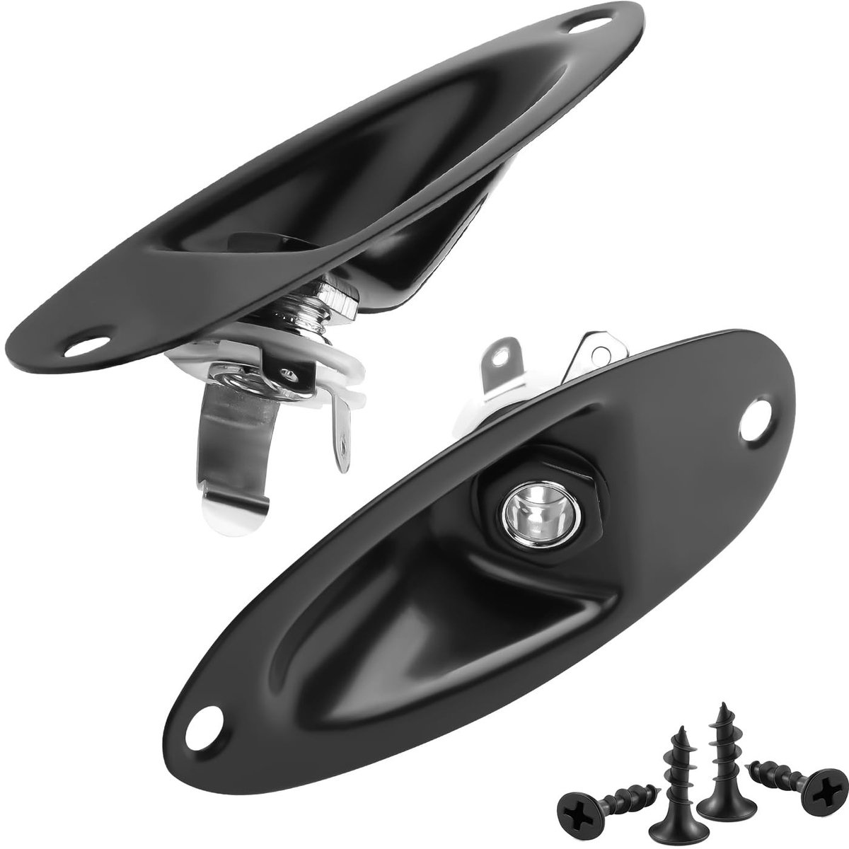 QIANRENON TS 6.35mm Ship Shaped Guitar Audio Input Jack - 2 Stuks