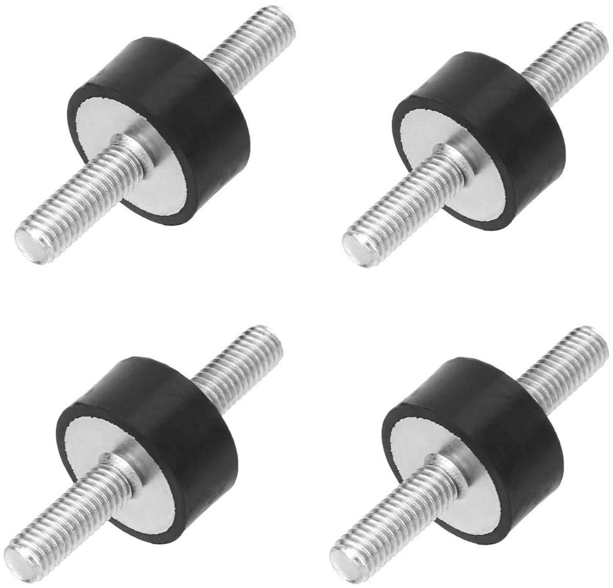 Allecto - Rubberen Anti-vibratie Houders - Dempingselementen voor Geluidscontrole - M6 x 18 - Effectieve Trillingsdemping - Geschikt voor Diverse T..