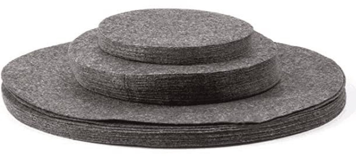 Vilt Plate Protector Set - 48 Stuks voor Kookgerei en Servies