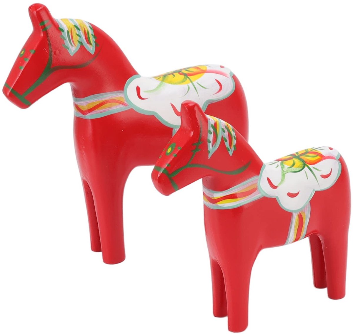 Store_8 - Houten Zweeds Dala Paard - Decoratie Paard - Handgemaakt Ornament - Uniek Souvenir - Kleur Schilderen - Geschikt voor Alle leeftijden - 1...