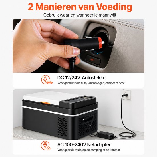 Succebuy 20L Koelbox met Compressor - Koelkast & Vriezer - 12/24V Auto & 230V - Ideaal voor Camping, Roadtrip & Vakantie van Merkloos — afbeelding 5