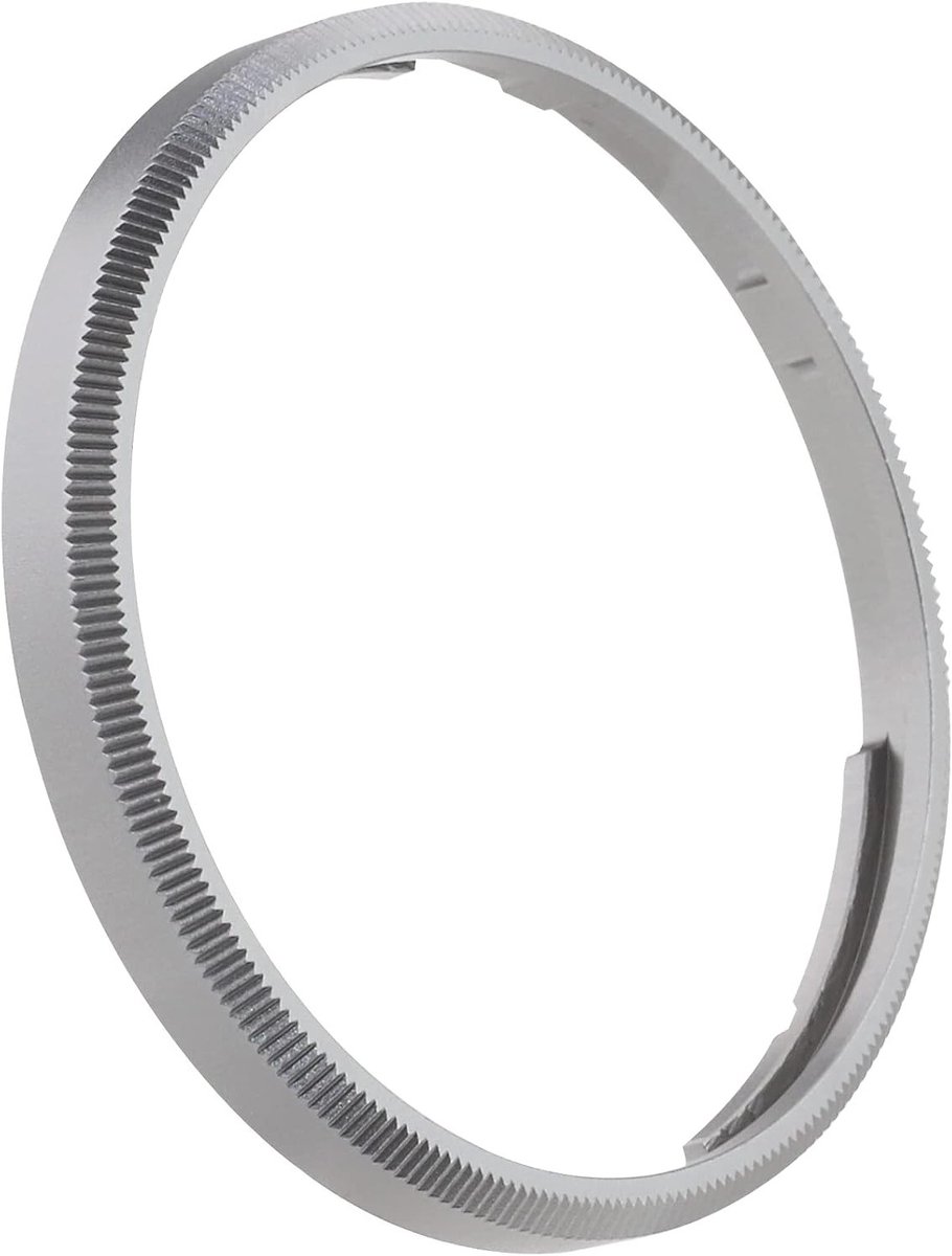 Zilveren Grijze Metalen Decoratieve Camera Ring voor RICOH GR3X/GRIIIX - Camera Accessoires, Vervangt GN-2 en RRC-GR3XT, Ideaal voor Fotografie en Videografie