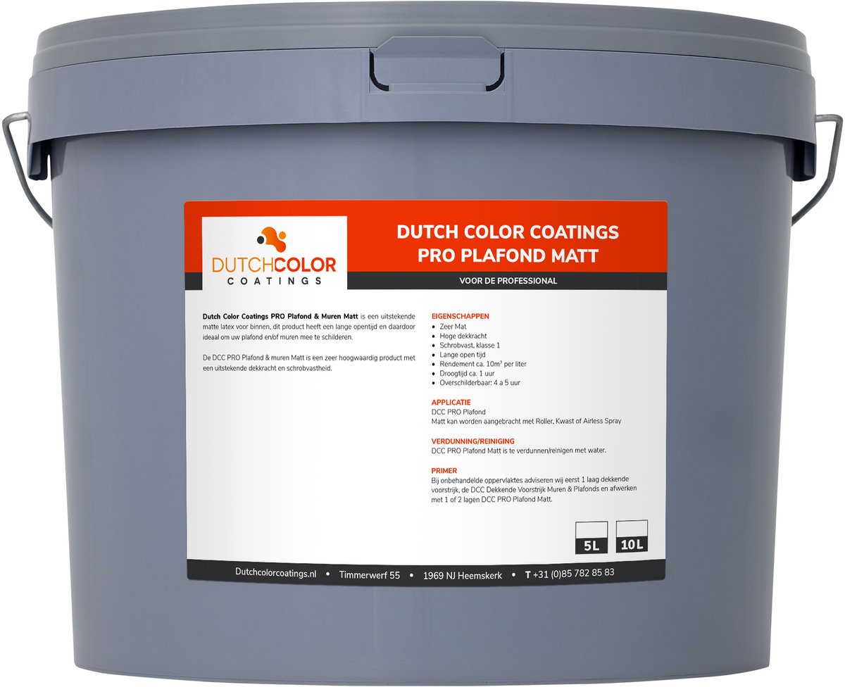 DCC PRO Plafond Matt - 10L - RAL 9002 Grijswit