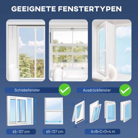 4-in-1 Mobiele Airco - Draagbare Airconditioner - 4-in-1 Koelen ...