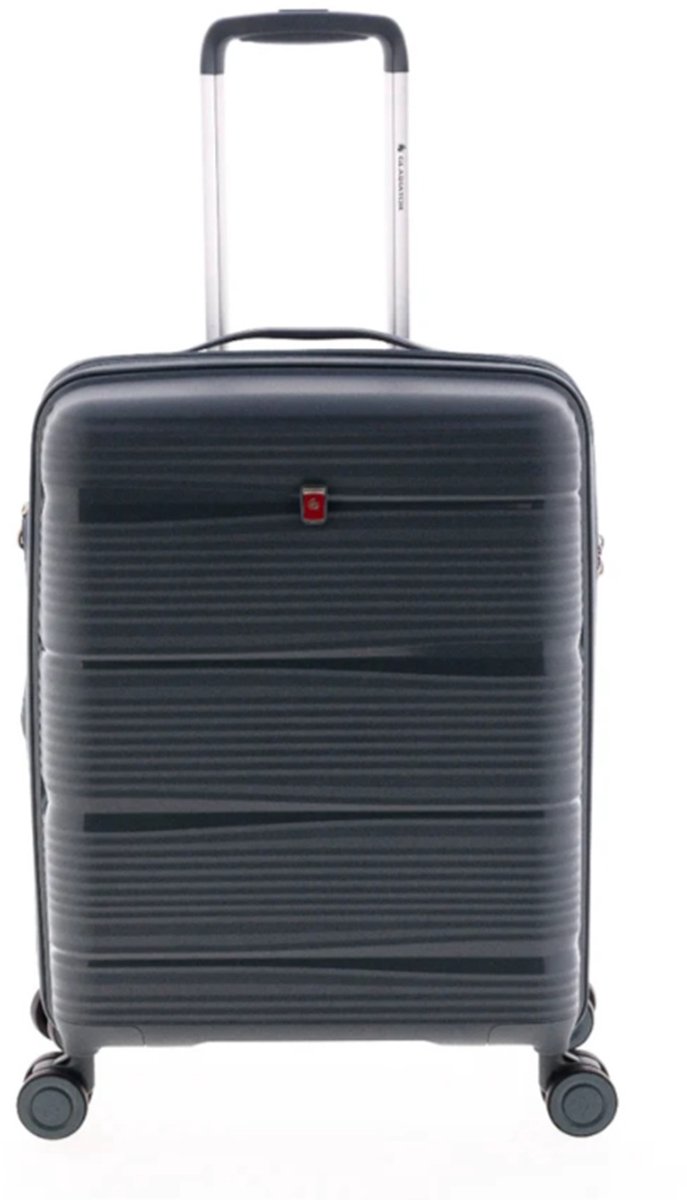 Gladiator Bionic Handbagage Koffer - 55 cm - 34/38 liter - Expandable - TSA slot - Grijsgroen