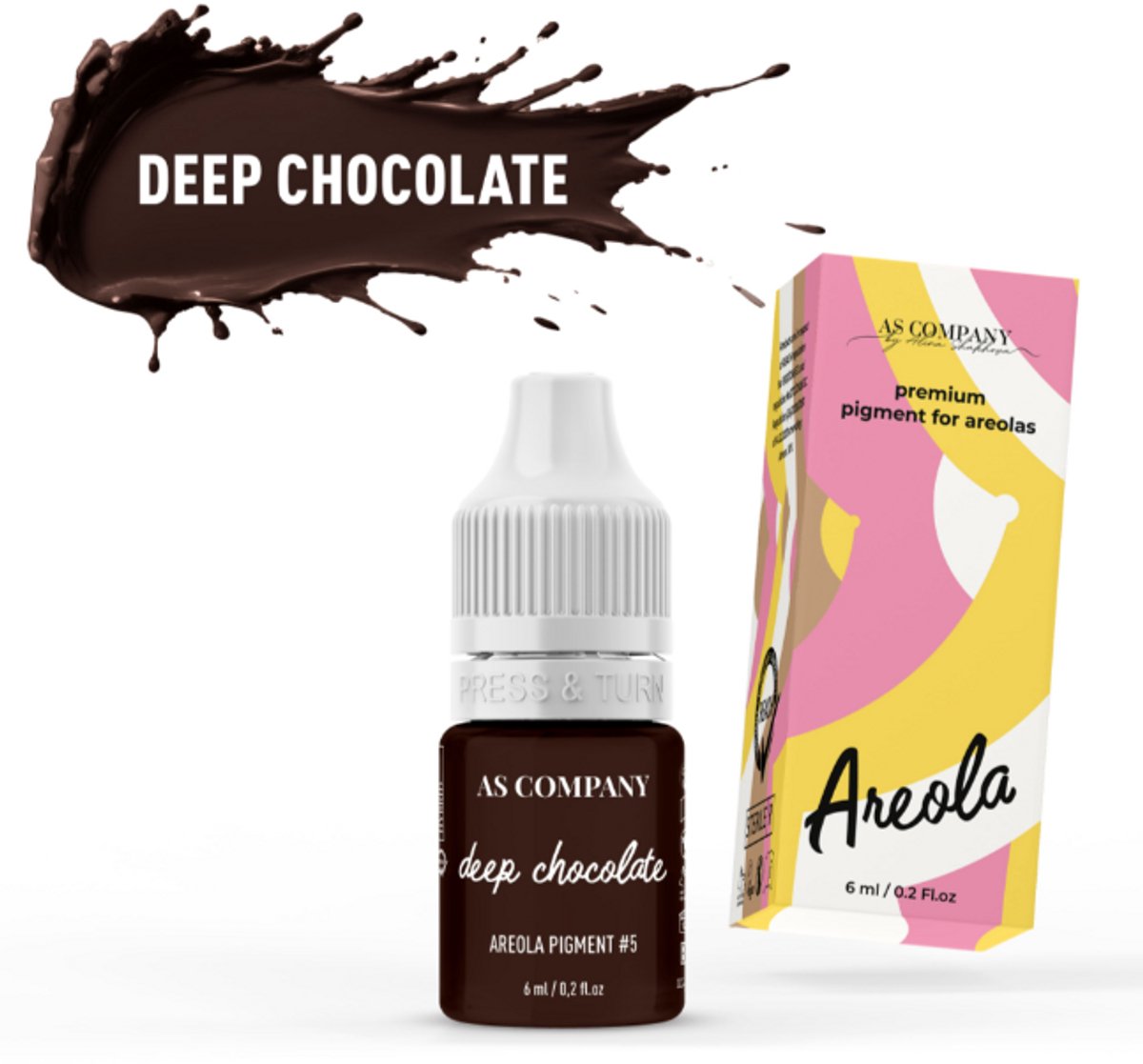 ASCompany Pigment – Deep Chocolate 6 ml – Areola Pigment