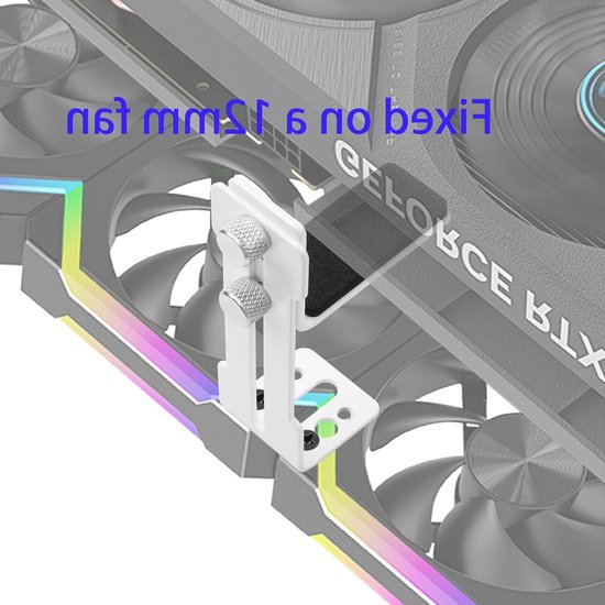 Verstelbare GPU Steun voor Grafische Kaarten, Anti-Sag Ondersteuning, Geschikt voor 6-96mm (Wit) — afbeelding 5