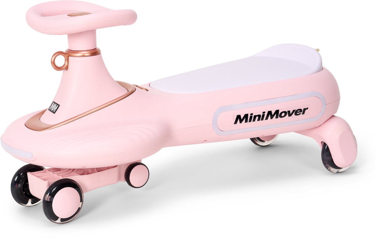 TM MiniMover - Wiggle Car - Loopauto - Zelfstandig rijden - vanaf 2 Jaar - Zonder Pedalen - Roze