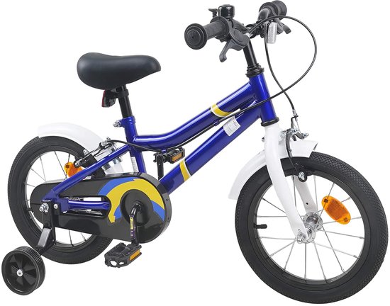 vidaXL - Kinderfiets - 14 - Inch - voor - 3-5 - jaar - oud - Blauw - wit van VidaXL — afbeelding 5
