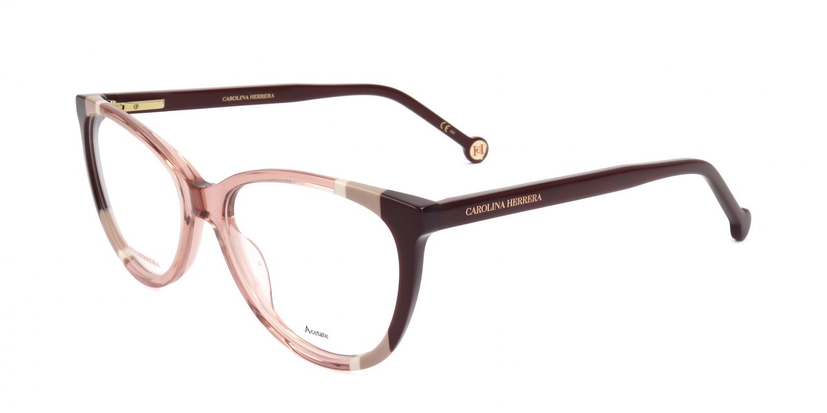 Carolina Herrera CH 0064 Burgundy nude 55/16/145 WOMAN Brilmonturen