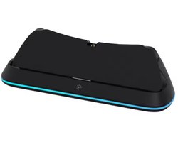 Oplaadstation met Type-C Adapter voor PlayStation Portal Remote Player - Draagbare PS5 Oplaadstandaard met 7 RGB Lichtmodi - Touch Bediening - USB 5V/2A Laadhouder met Beveiliging tegen Overbelasting - Ideaal voor Stabiel en Veilig Opladen - Zwart