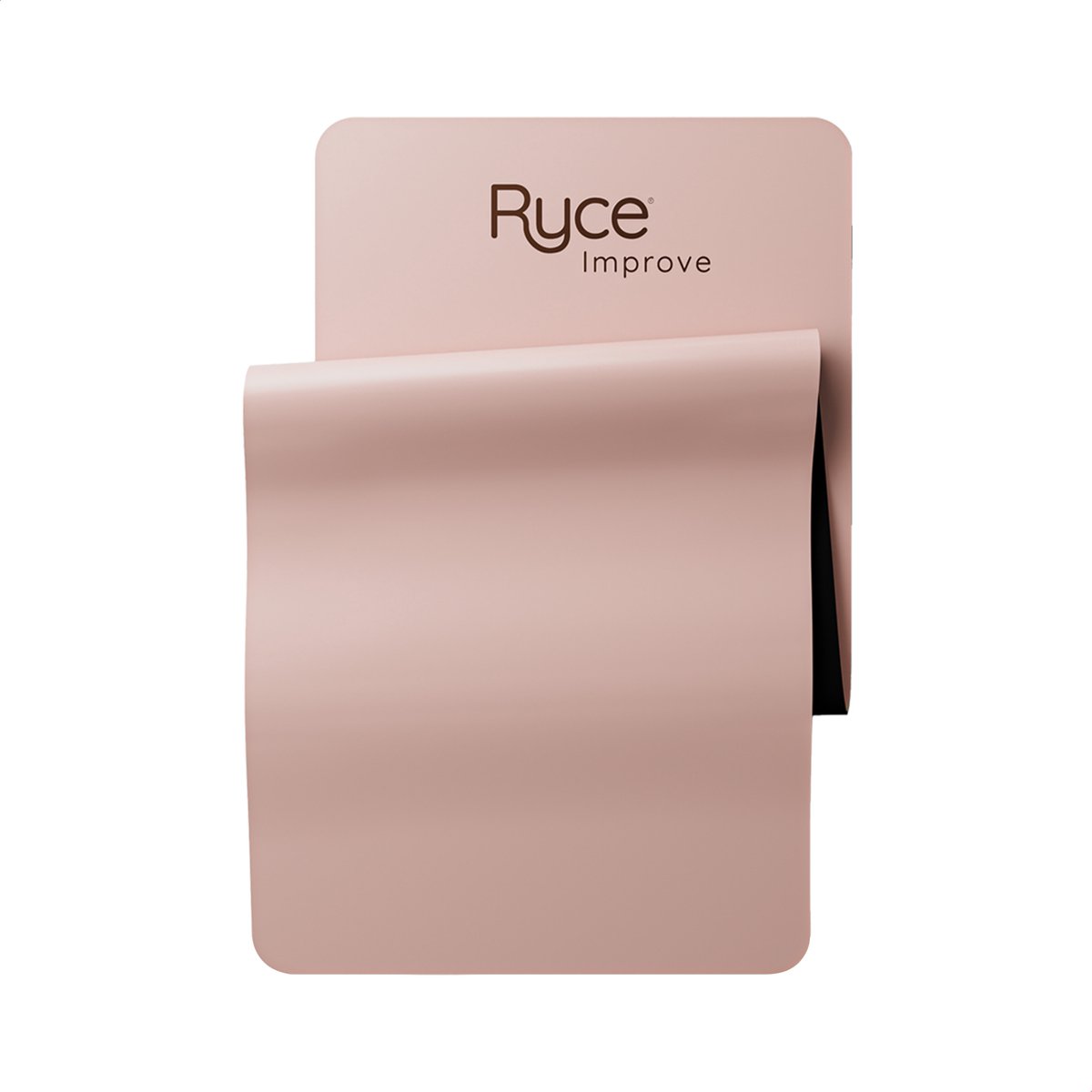 Ryce® Yogamat - PU Rubber - Pilates - Fitness - Anti Slip - Extra Dik - 183x68x0,5 cm - Donker Roze