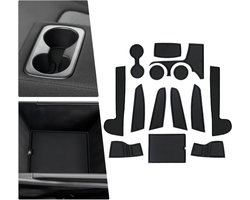 BIBIBO rubberen matten antislipmatten compatibel met Kia Sportage NQ5 2022-2025 (automatische transmissie), rubberen automatten, automatten accessoires, antislipmat, opbergdoos antislipmatten