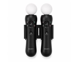 Wall Mount Geschikt voor PlayStation Move Controllers – PS3 / PS4 / VR – Wandhouder voor 2 Controllers – Zonder Boren – Zwart – muurhouder