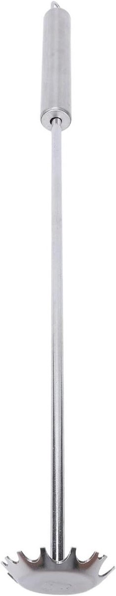 Grill Schraper - BBQ Reiniger - Grill Schoonmaken - Roestvrij Staal - 38 cm Lengte - Zilver