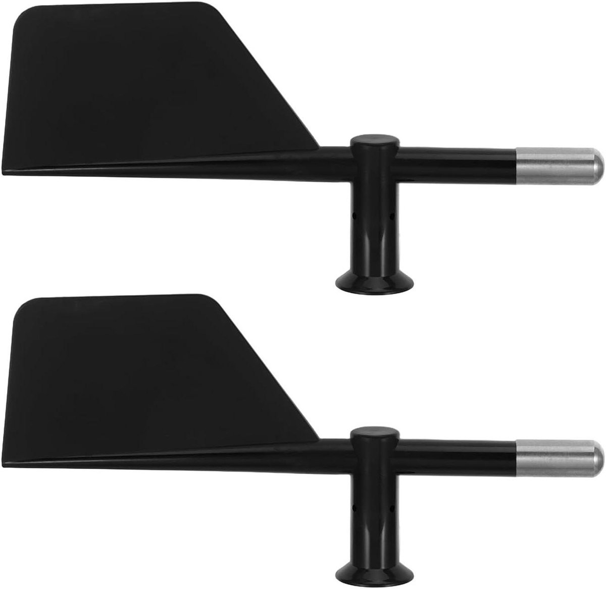 Windmeter Staartvin - Vervangingsonderdeel - Buitenmeting - Verbeterd Aerodynamisch - 10 x 20.5 cm - Zwart