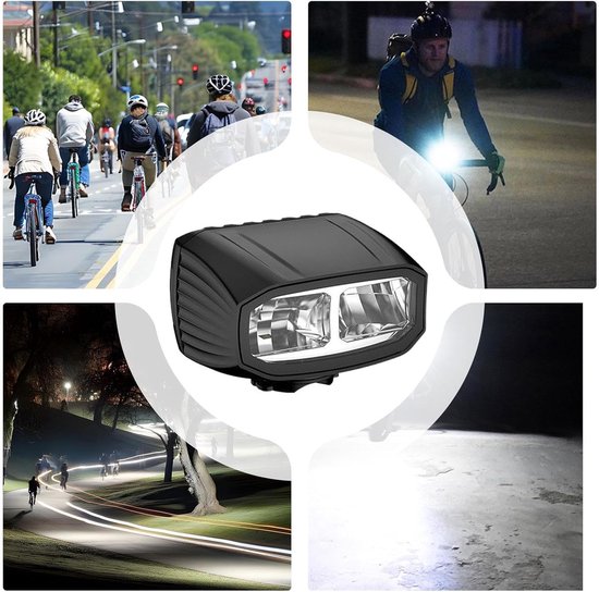 Fietsverlichting Voorlicht - Oplaadbare Koplamp - Nachtelijk Rijden - 1000 Lumen Waterdicht - 3200 mAh Batterij - Zwart — afbeelding 4
