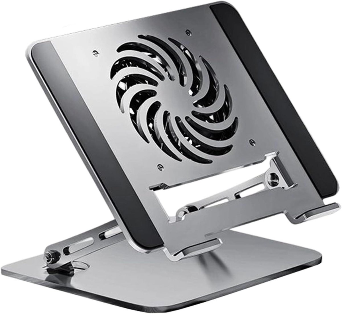 Laptopstandaard - Verhoger - Ergonomisch Werken - Met Ventilator - Tot 43 cm - Grijs