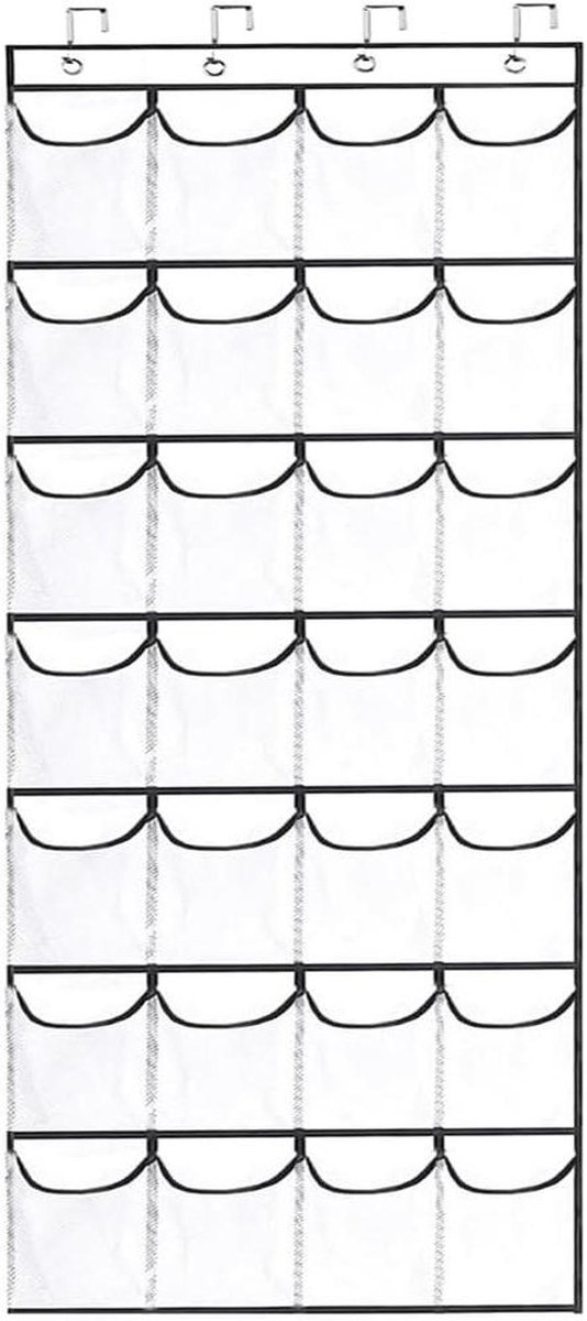 Opbergzak - Organizer - Ruimte Besparen - 28 Vakken - 174 cm - Wit