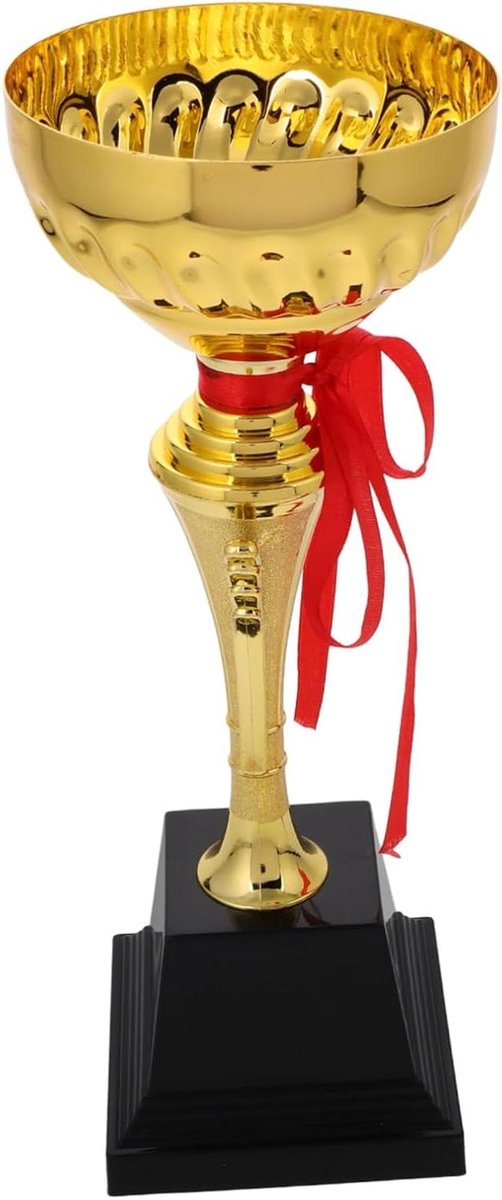 Sport Trofee - Onderscheiding Beker - Prestaties Vieren - Elegant Ontwerp - 31 cm Hoogte - Goud