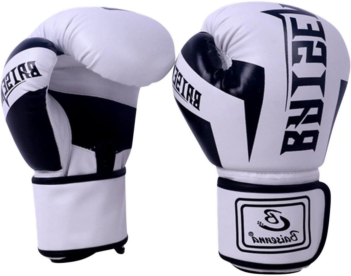 Bokshandschoenen - Trainingshandschoenen - Vechtsport Training - Ademend Ontwerp - Jeugd - Wit