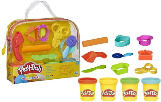 Play-Doh Starterset - Boetseerklei - Inclusief 4 potjes klei