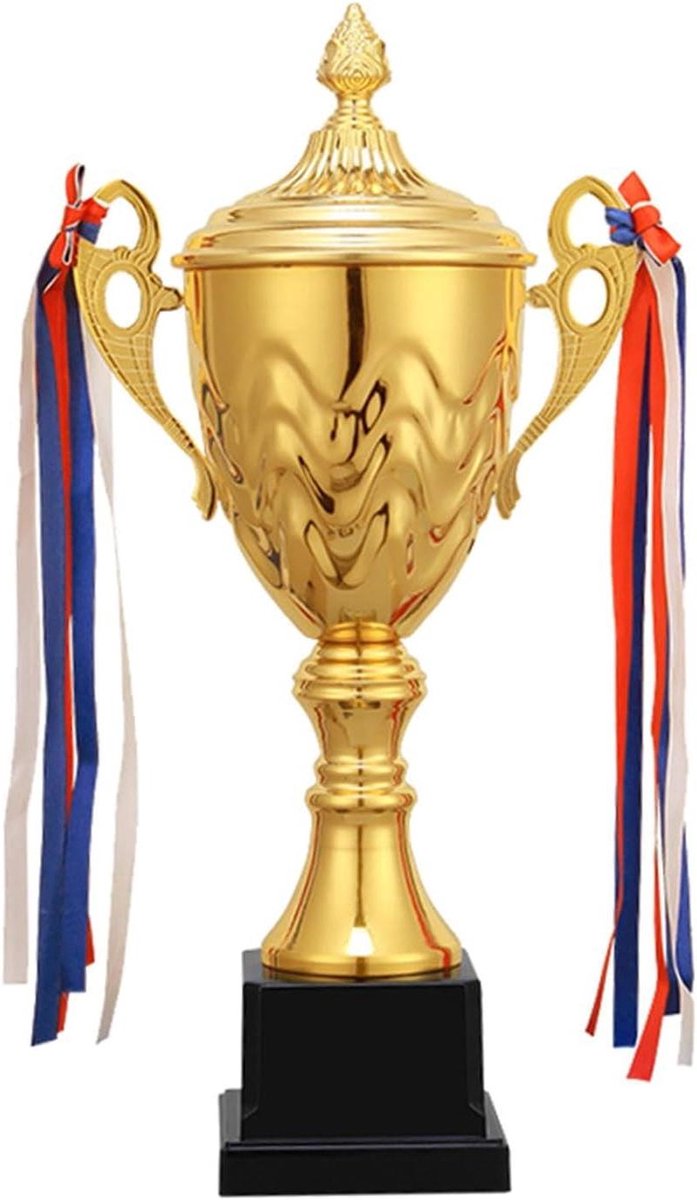 Award Trofee - Prijzen Beker - Wedstrijd Viering - Gedenkwaardig Aandenken - 33 cm Hoog - Goudkleurig