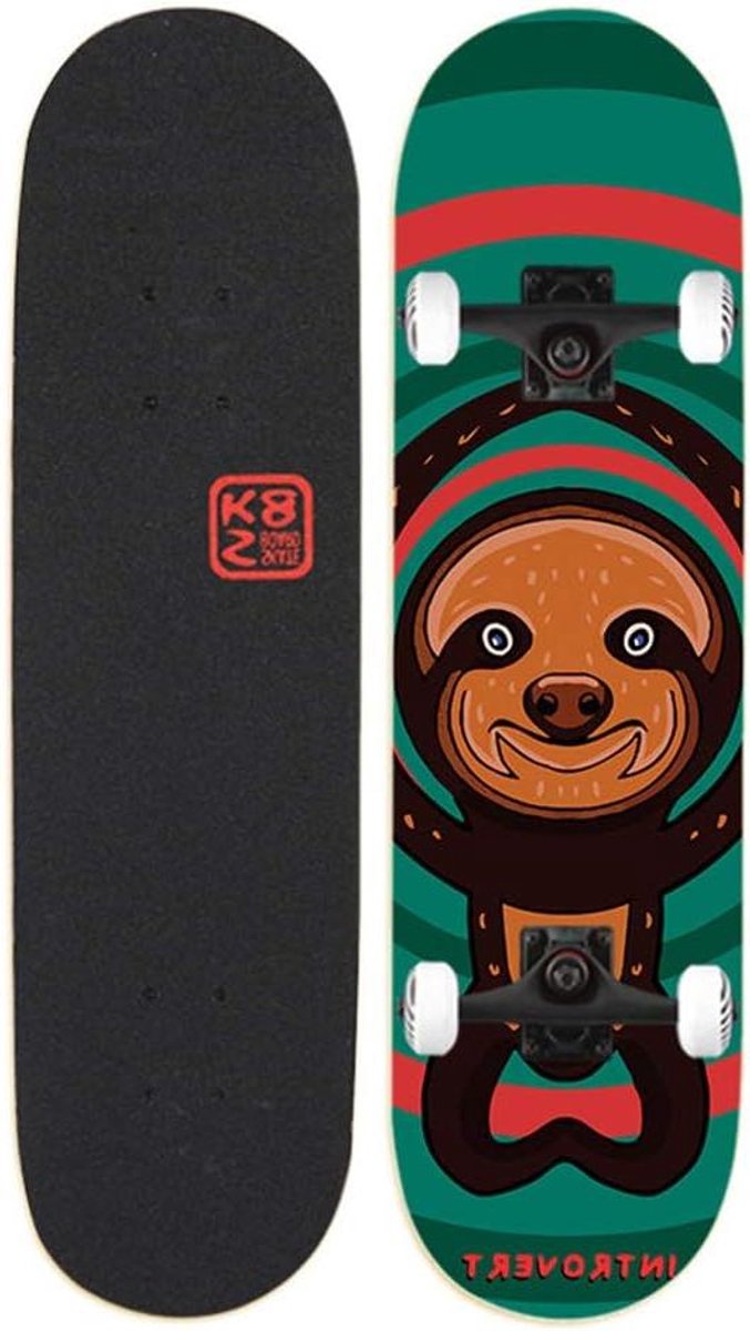 Compleet Skateboard Trickboard Stunts Uitvoeren Dubbele Kick Concave 31 x 8 inch E