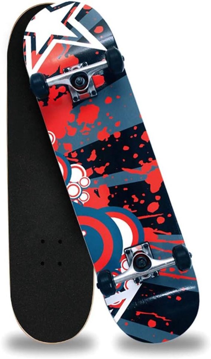 Compleet Skateboard Pro Board Stunts Uitvoeren Dubbel Kick Design 80 cm D