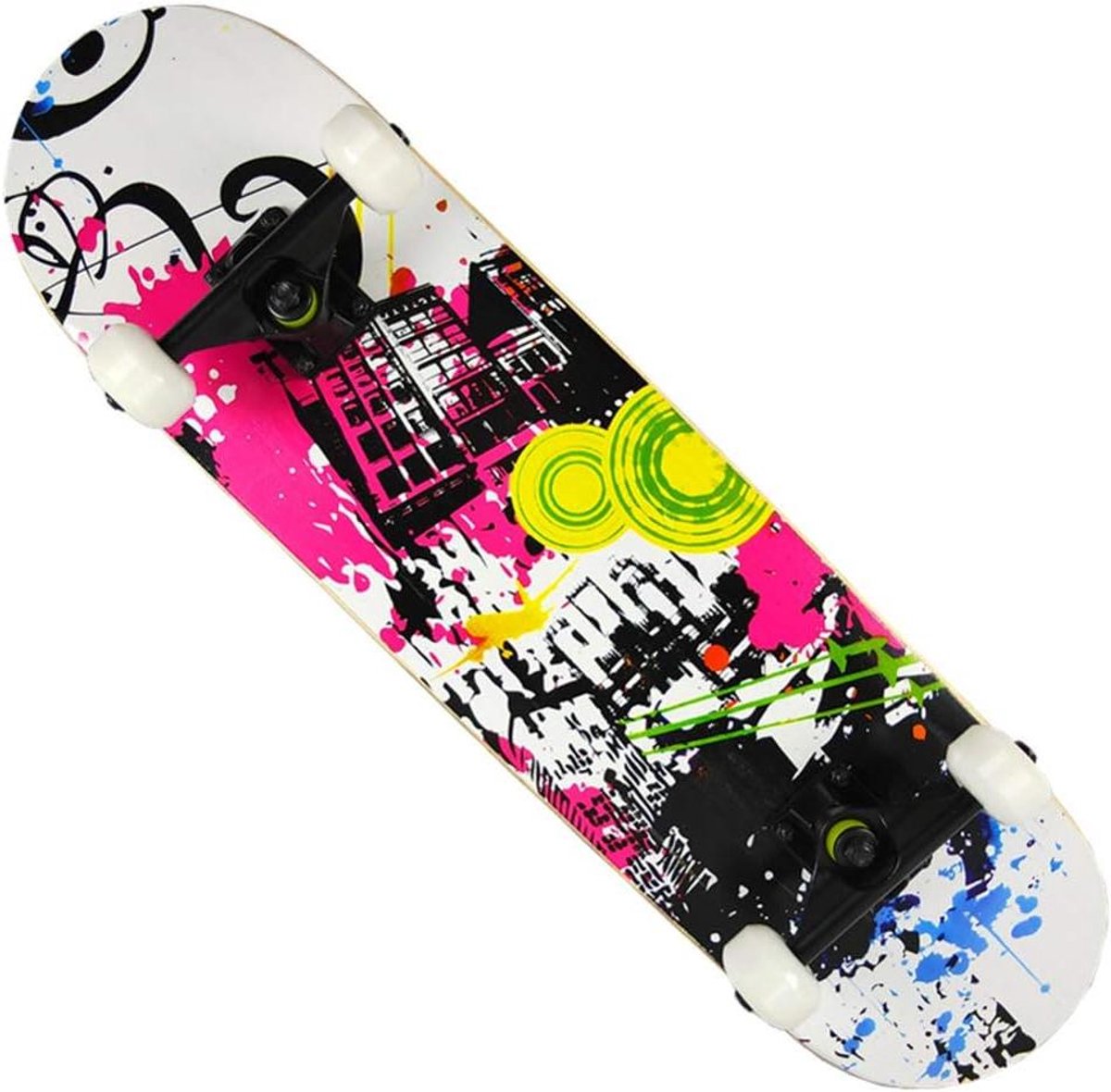 Compleet Skateboard Outdoor Board Stunts en Tricks Dubbel Kick Deck 31 x 8 inch C