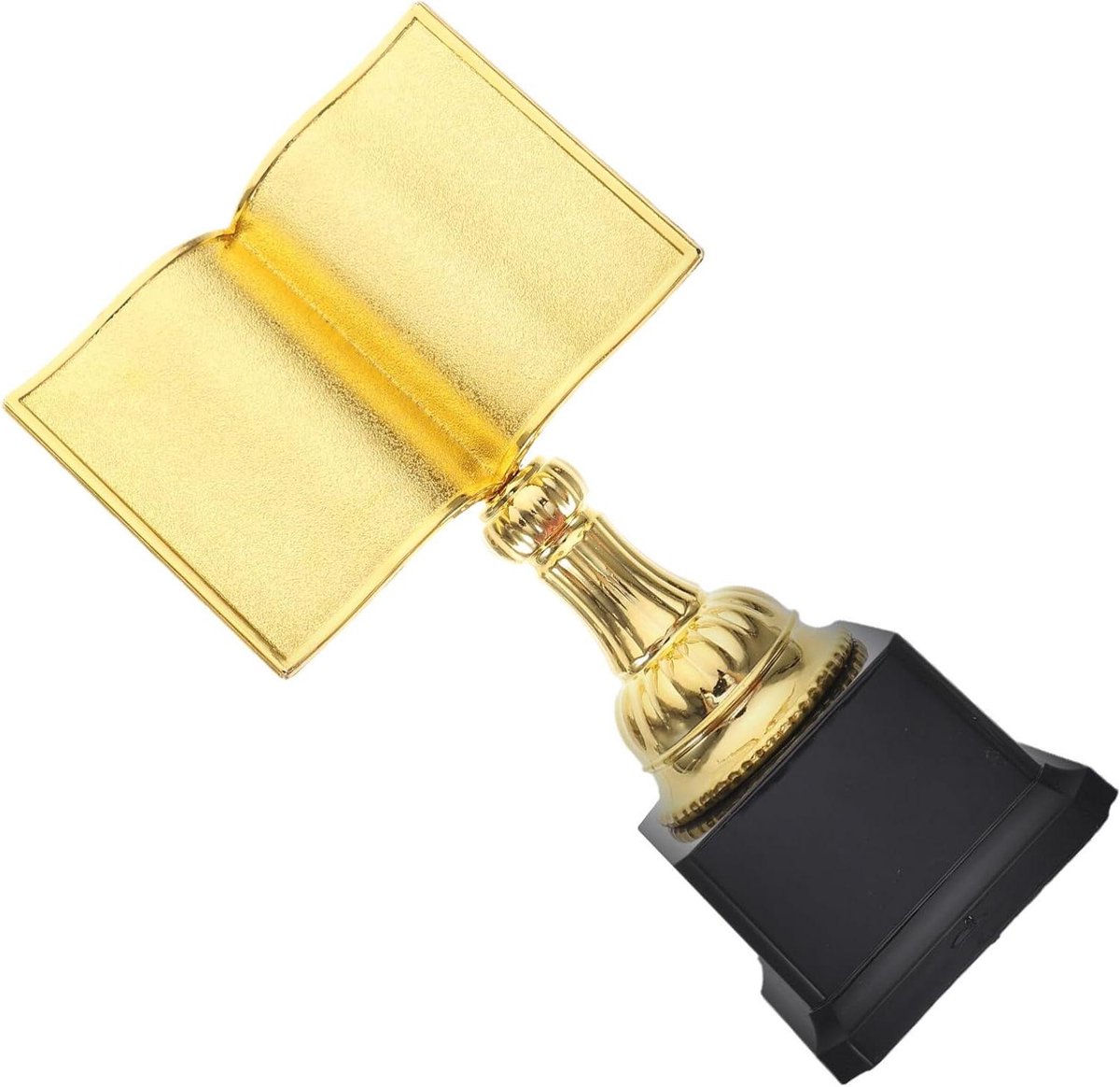 Trofee Kopjes - Prijs Bekers - Leeswedstrijd Prijs - Boekvormig Ontwerp - 20 cm Lengte - Goudkleurig
