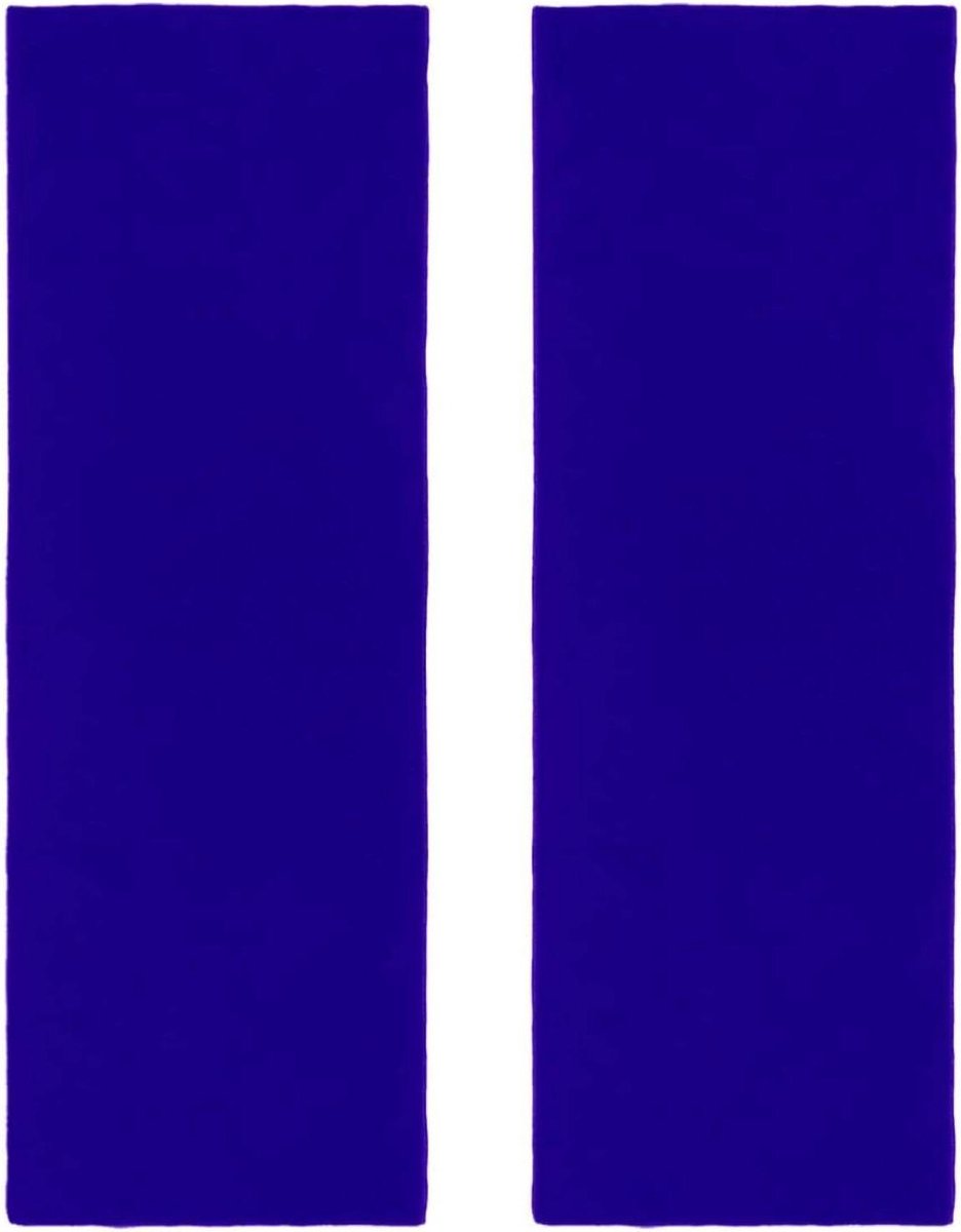 Microfiber Handdoeken - Sport & Reis - Zweet Absorberen - Sneldrogend & Koelend - 2 Stuks 29.5x81.5cm - Donkerblauw Patroon