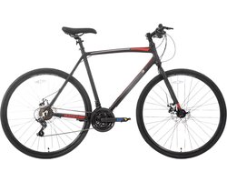 Racefiets – Voor heren en dames – Lichtgewicht aluminium, 14 versnellingen – 71 cm wielen, zwart, maat L, geschikt voor stadswoon-werkverkeer en fitness