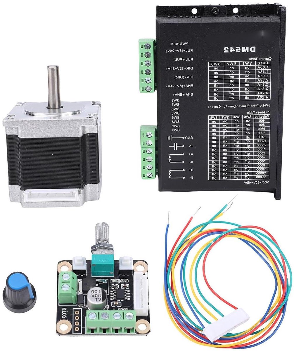 Stappenmotor Kit - Hybride Motor - Precisie Beweging - Gesloten Lus Systeem - NEMA 23 - Zilver